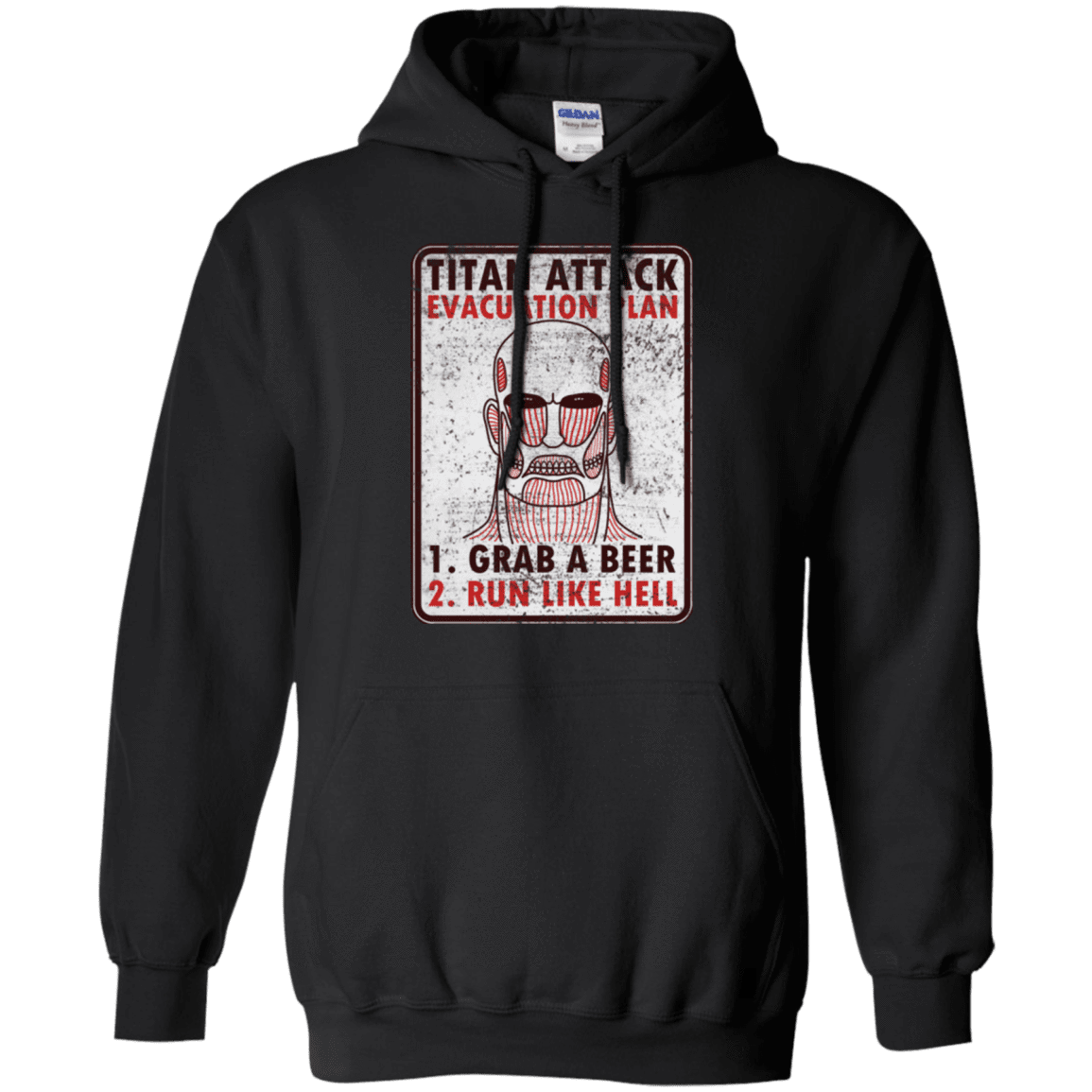 Sweatshirts Black / Small Titan plan Pullover Hoodie