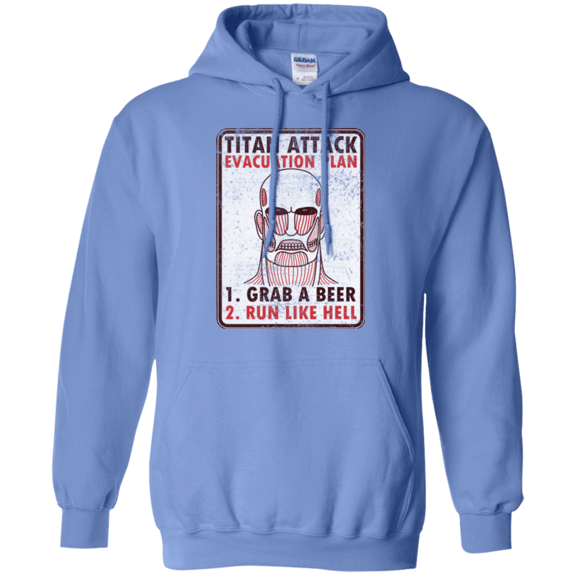 Sweatshirts Carolina Blue / Small Titan plan Pullover Hoodie