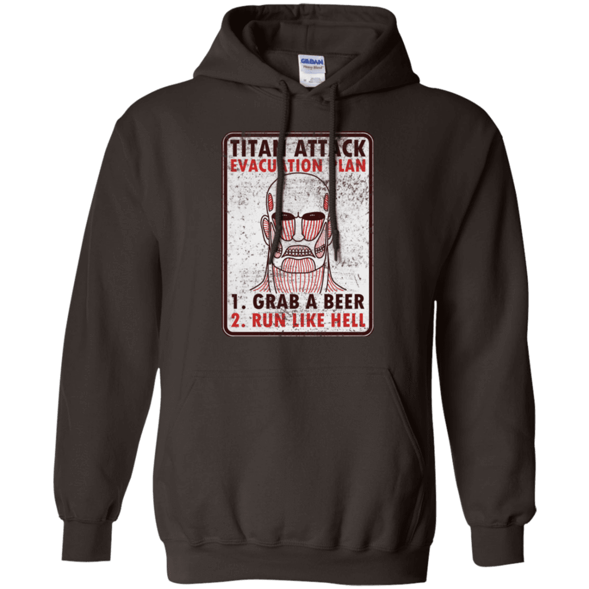 Sweatshirts Dark Chocolate / Small Titan plan Pullover Hoodie