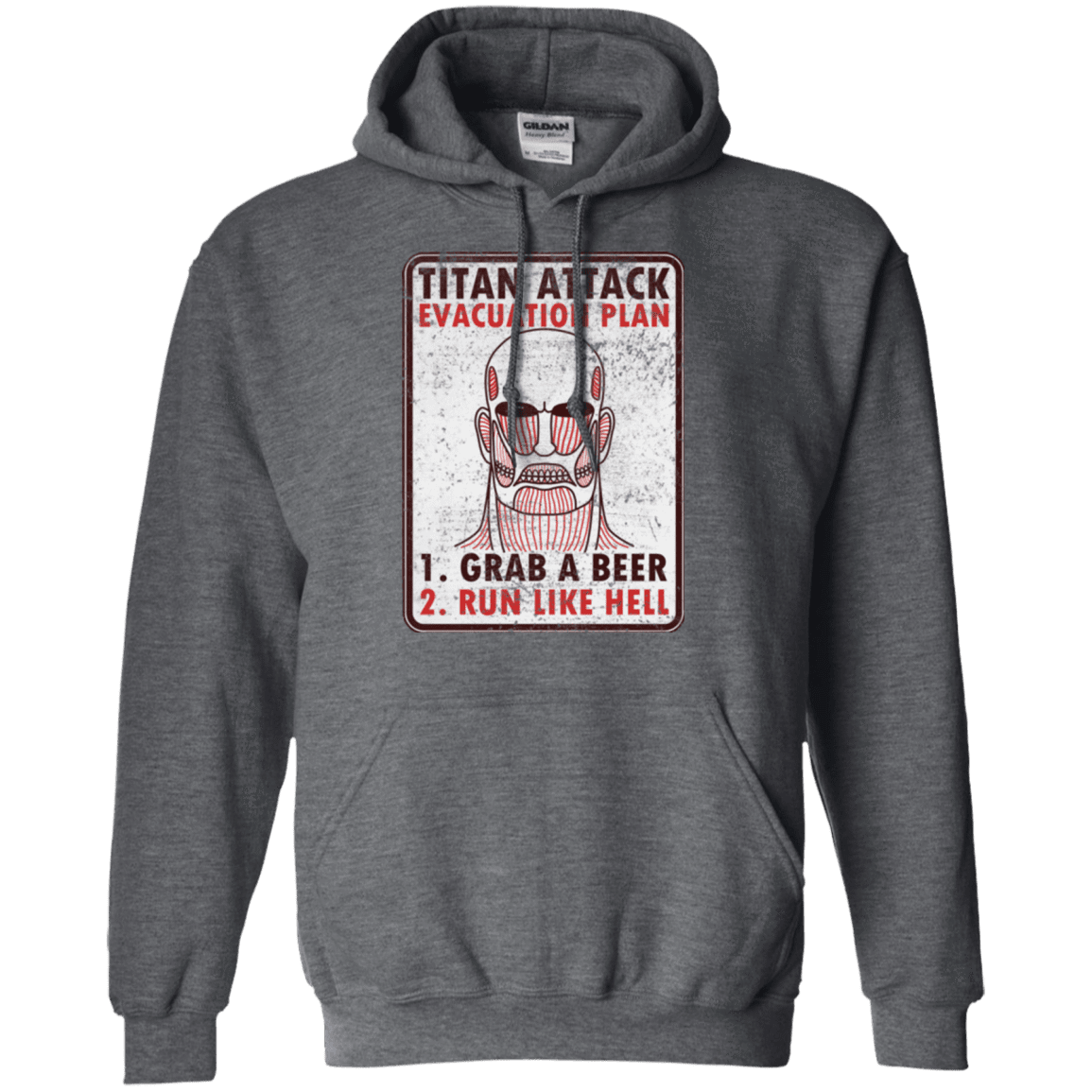 Sweatshirts Dark Heather / Small Titan plan Pullover Hoodie
