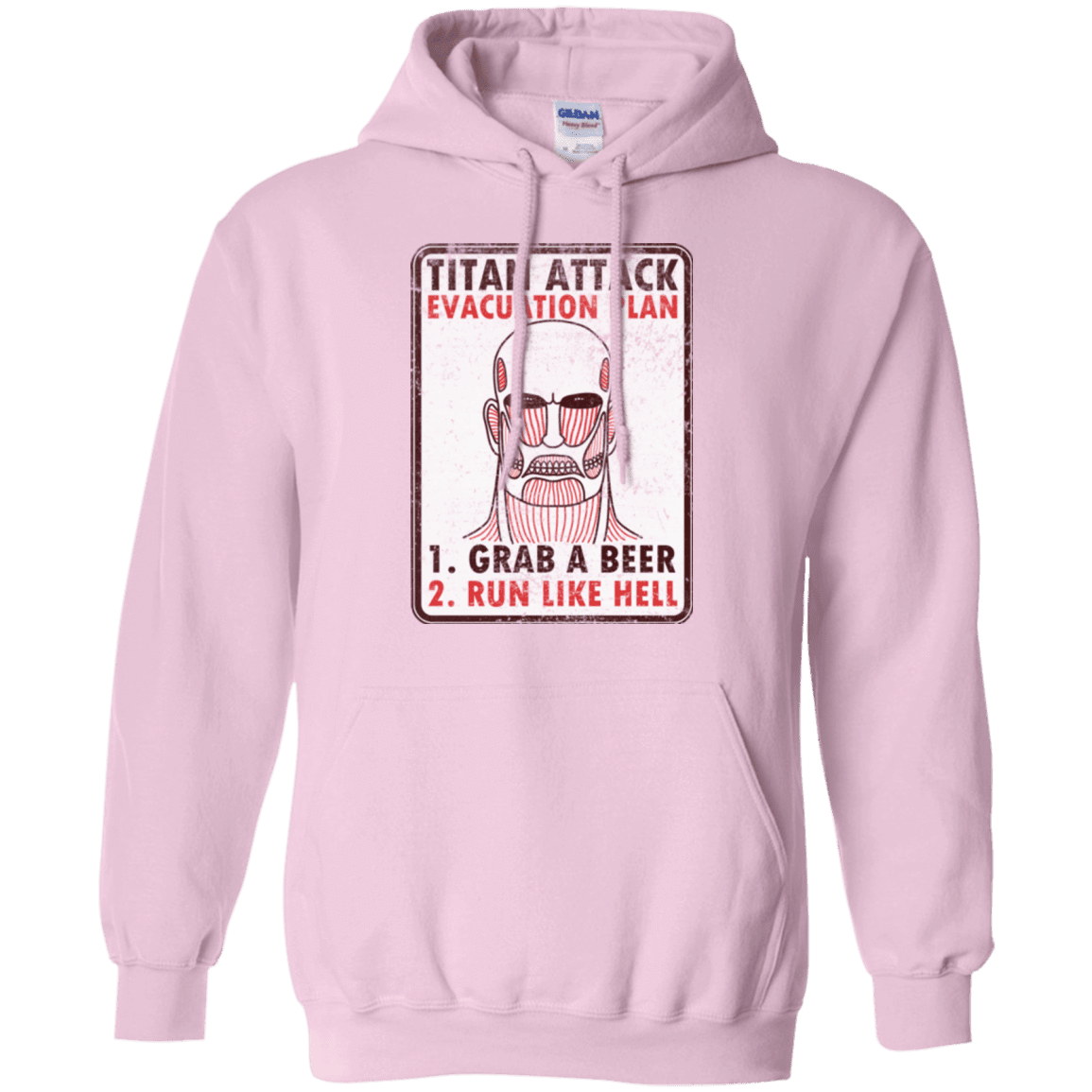 Sweatshirts Light Pink / Small Titan plan Pullover Hoodie