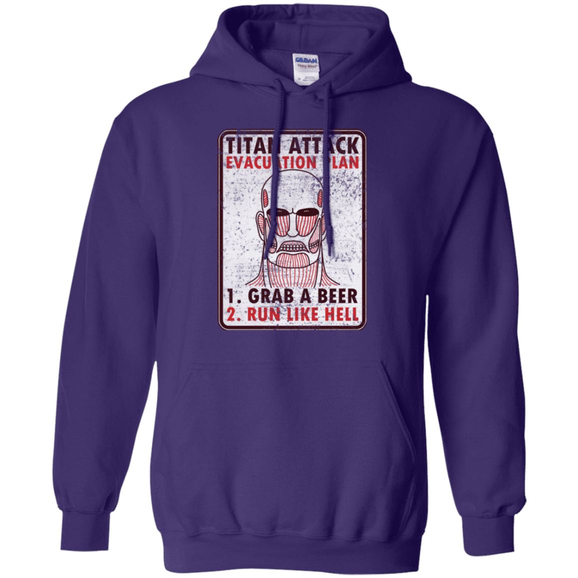 Sweatshirts Purple / Small Titan plan Pullover Hoodie