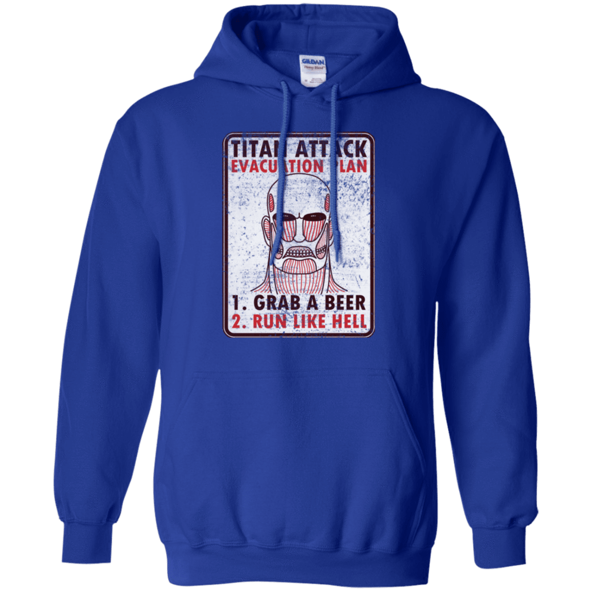 Sweatshirts Royal / Small Titan plan Pullover Hoodie