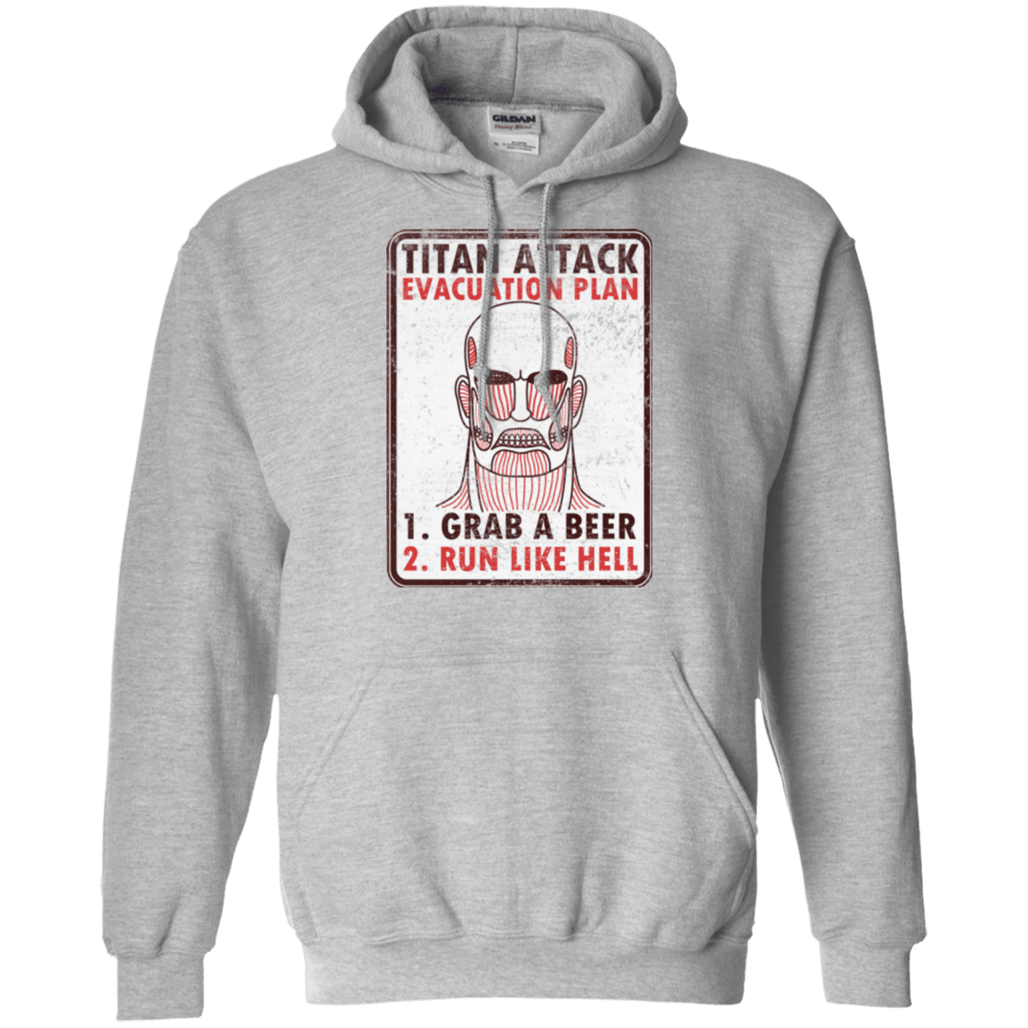 Sweatshirts Sport Grey / Small Titan plan Pullover Hoodie