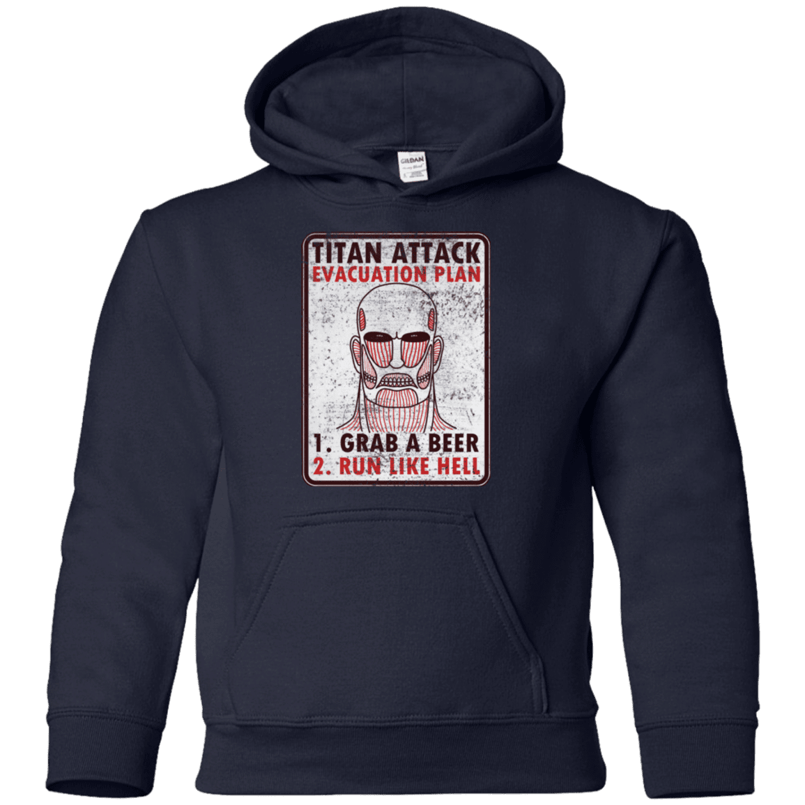 Sweatshirts Navy / YS Titan plan Youth Hoodie