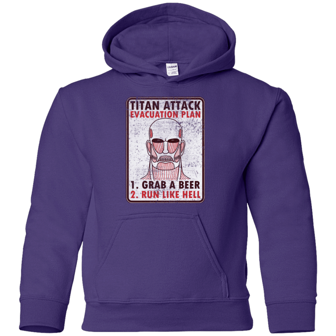 Sweatshirts Purple / YS Titan plan Youth Hoodie
