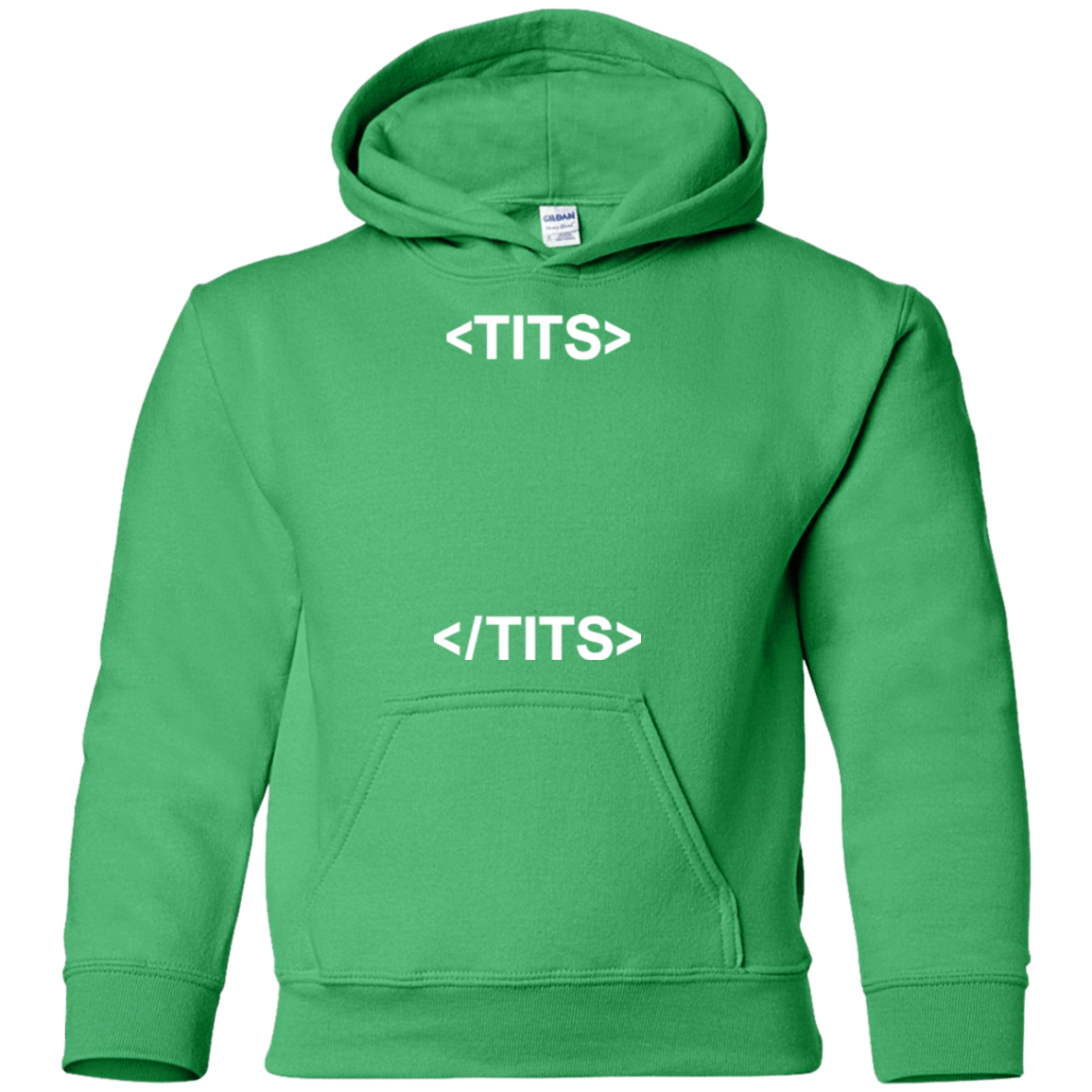 Sweatshirts Irish Green / YS Tits Youth Hoodie