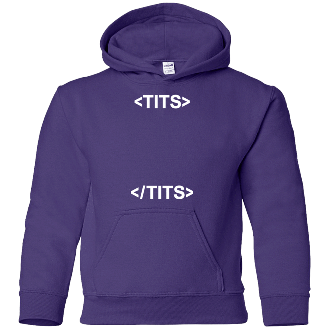 Sweatshirts Purple / YS Tits Youth Hoodie