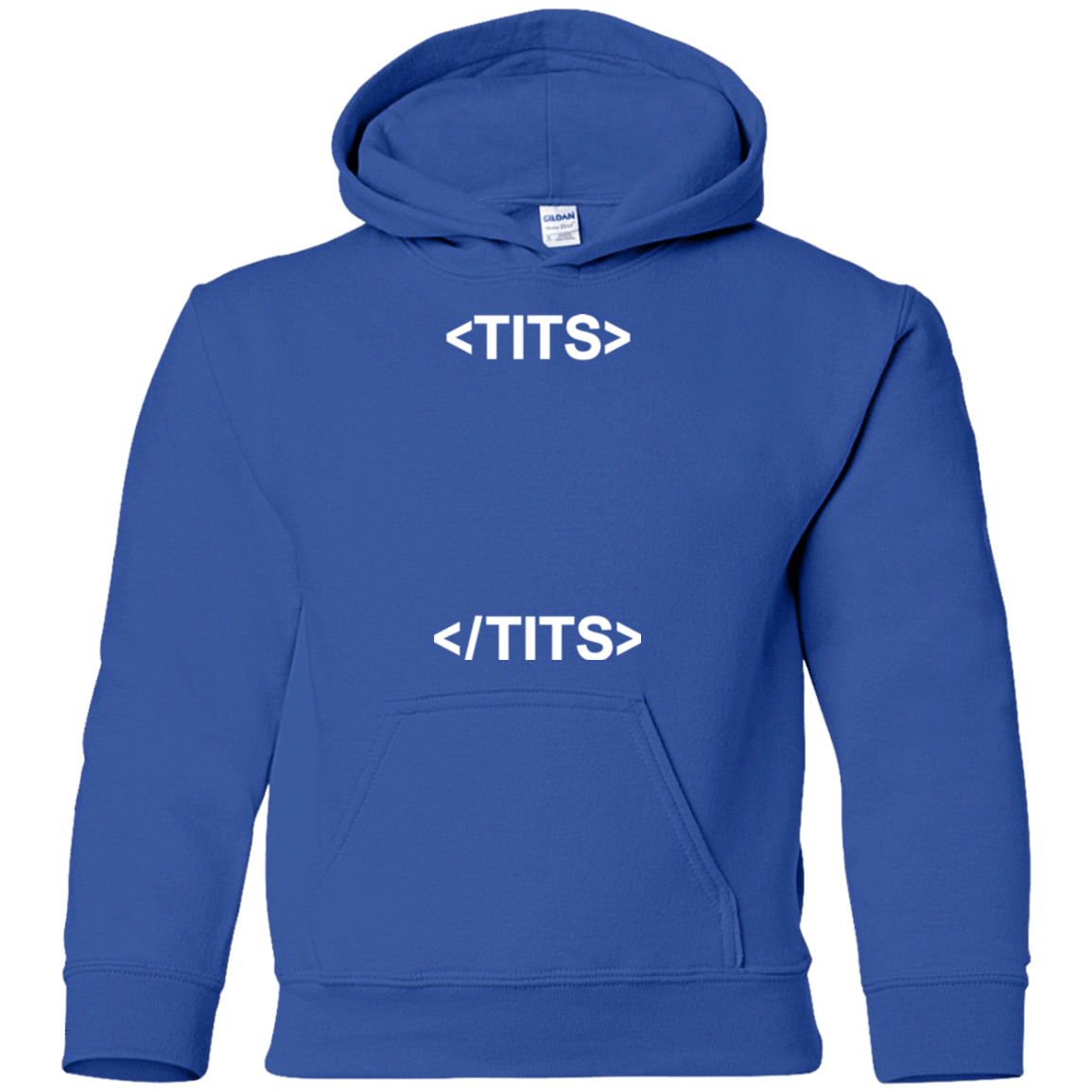 Sweatshirts Royal / YS Tits Youth Hoodie