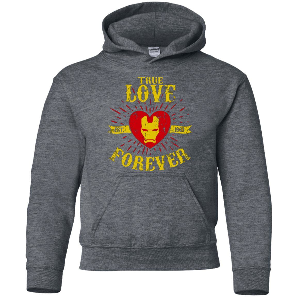 Sweatshirts Dark Heather / YS TLF IRON Youth Hoodie