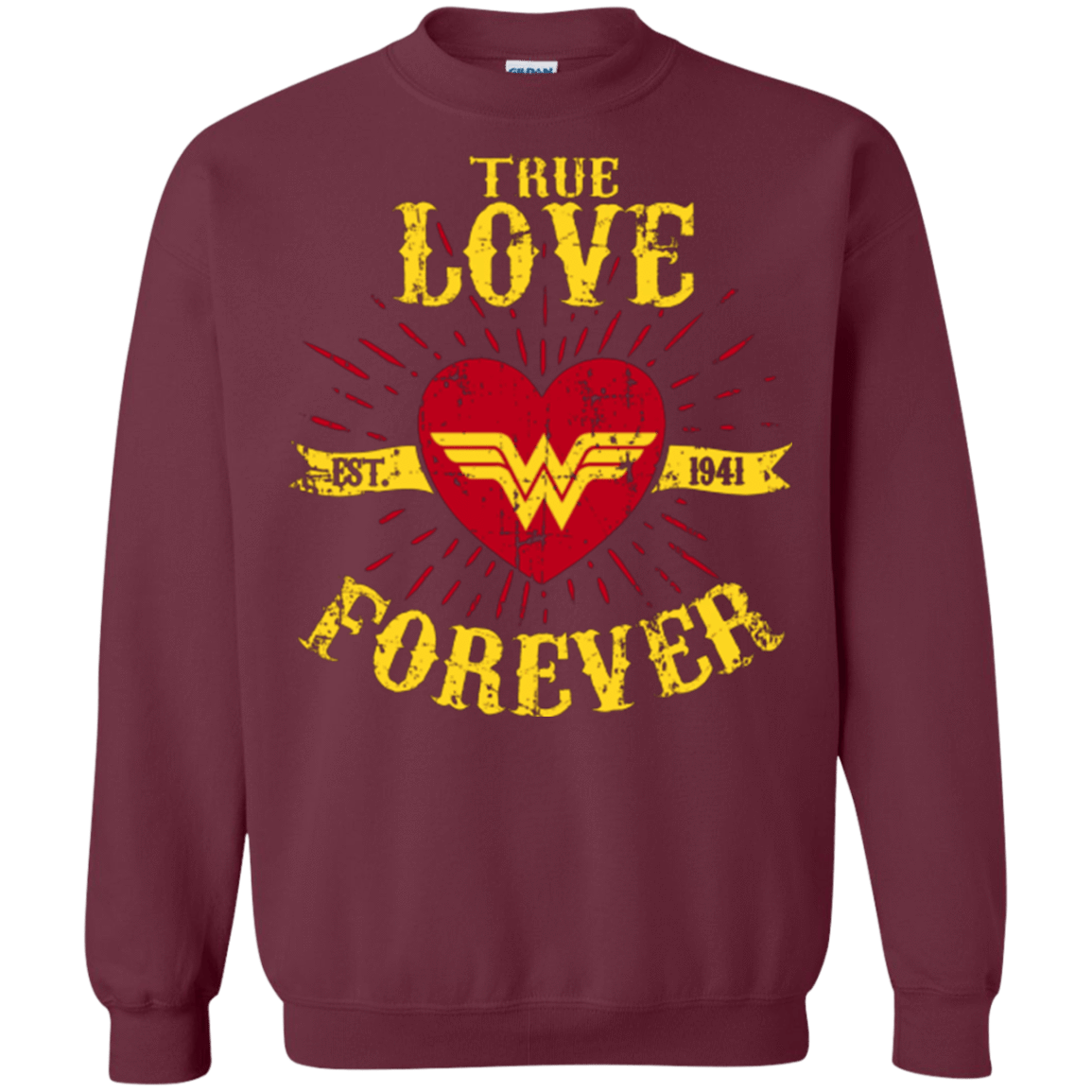 Sweatshirts Maroon / Small TLF WONDER Crewneck Sweatshirt