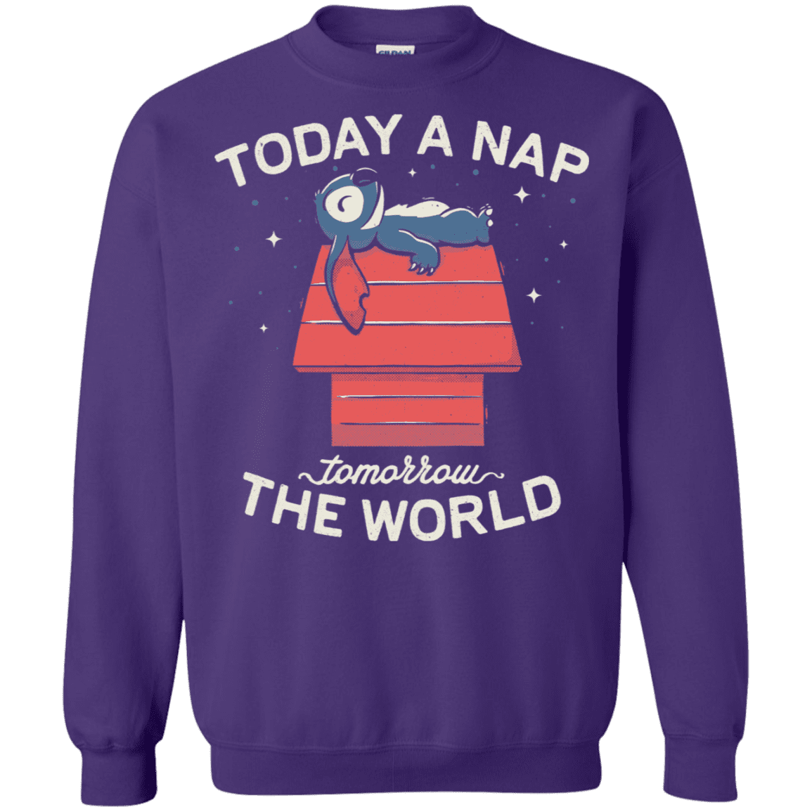 Sweatshirts Purple / S Today a Nap Tomorrow the World Crewneck Sweatshirt