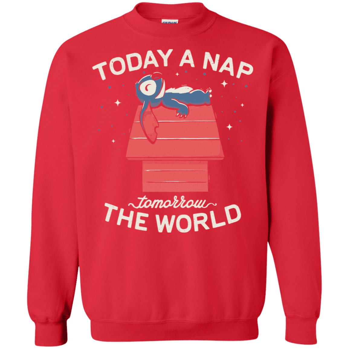 Sweatshirts Red / S Today a Nap Tomorrow the World Crewneck Sweatshirt
