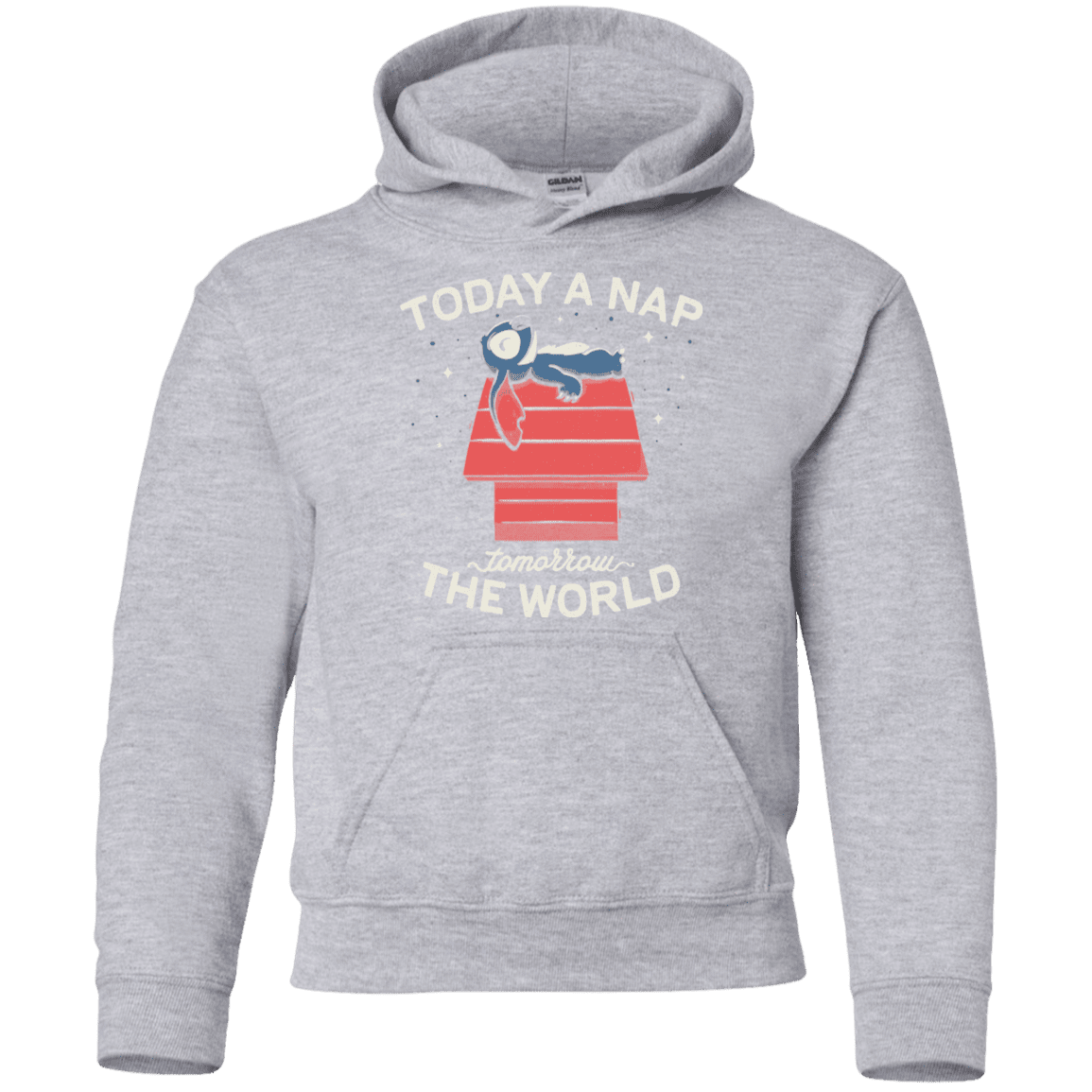 Sweatshirts Sport Grey / YS Today a Nap Tomorrow the World Youth Hoodie