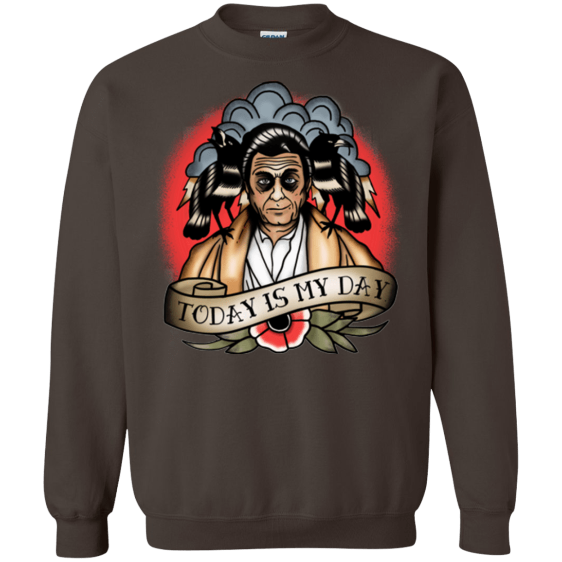 Sweatshirts Dark Chocolate / Small Today Is My Day Crewneck Sweatshirt
