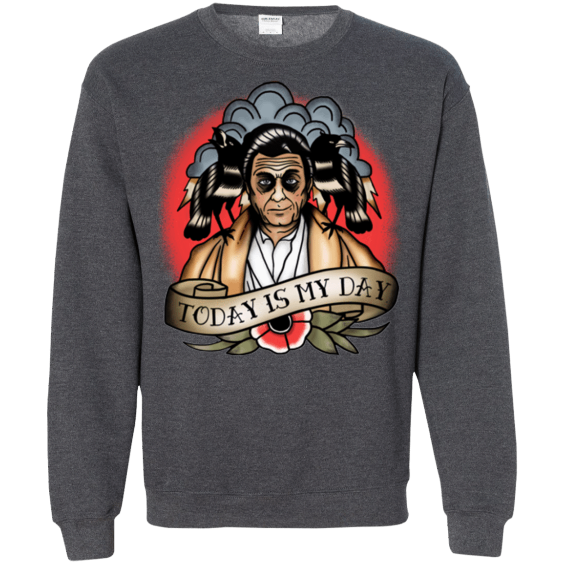 Sweatshirts Dark Heather / Small Today Is My Day Crewneck Sweatshirt