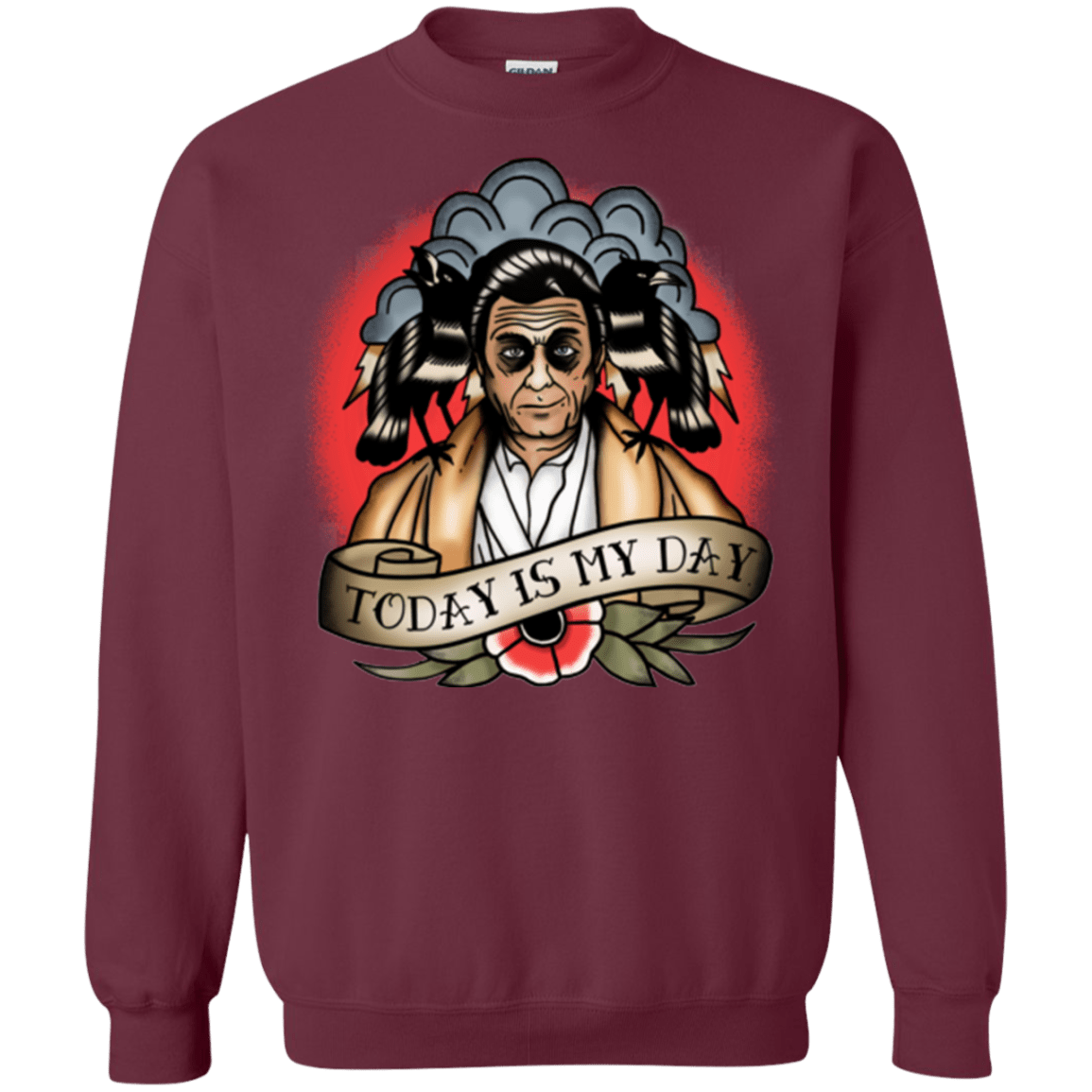 Sweatshirts Maroon / Small Today Is My Day Crewneck Sweatshirt