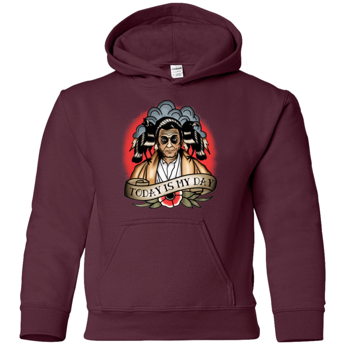 Sweatshirts Maroon / YS Today Is My Day Youth Hoodie