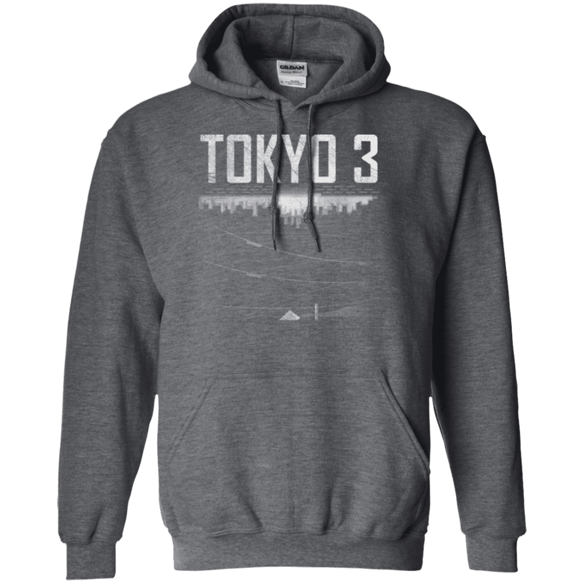 Sweatshirts Dark Heather / Small Tokyo 3 Pullover Hoodie