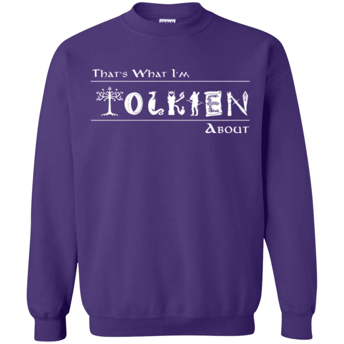 Sweatshirts Purple / Small Tolkien About Crewneck Sweatshirt