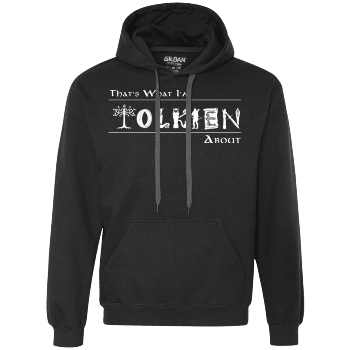 Sweatshirts Black / Small Tolkien About Premium Fleece Hoodie