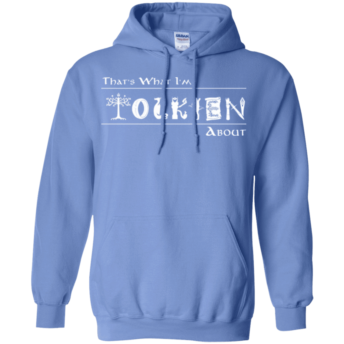Sweatshirts Carolina Blue / Small Tolkien About Pullover Hoodie