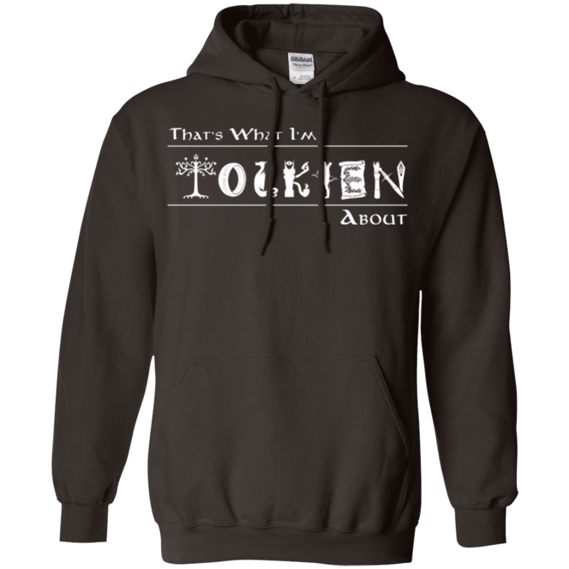 Sweatshirts Dark Chocolate / Small Tolkien About Pullover Hoodie