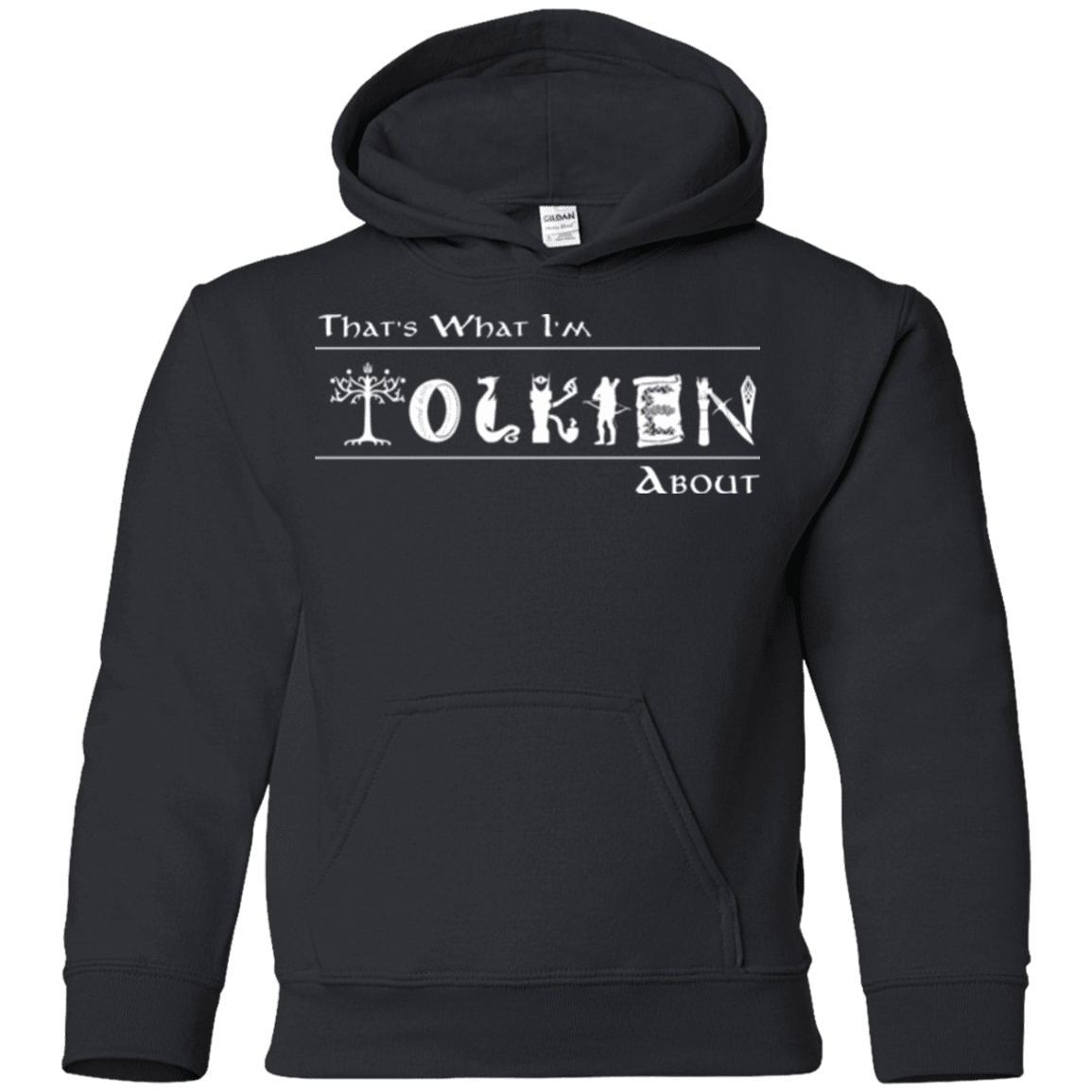 Sweatshirts Black / YS Tolkien About Youth Hoodie
