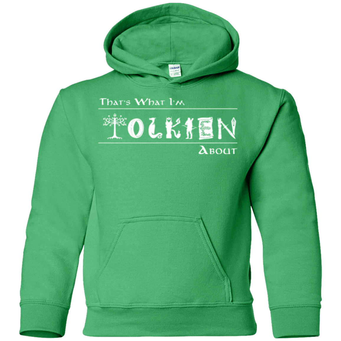 Sweatshirts Irish Green / YS Tolkien About Youth Hoodie