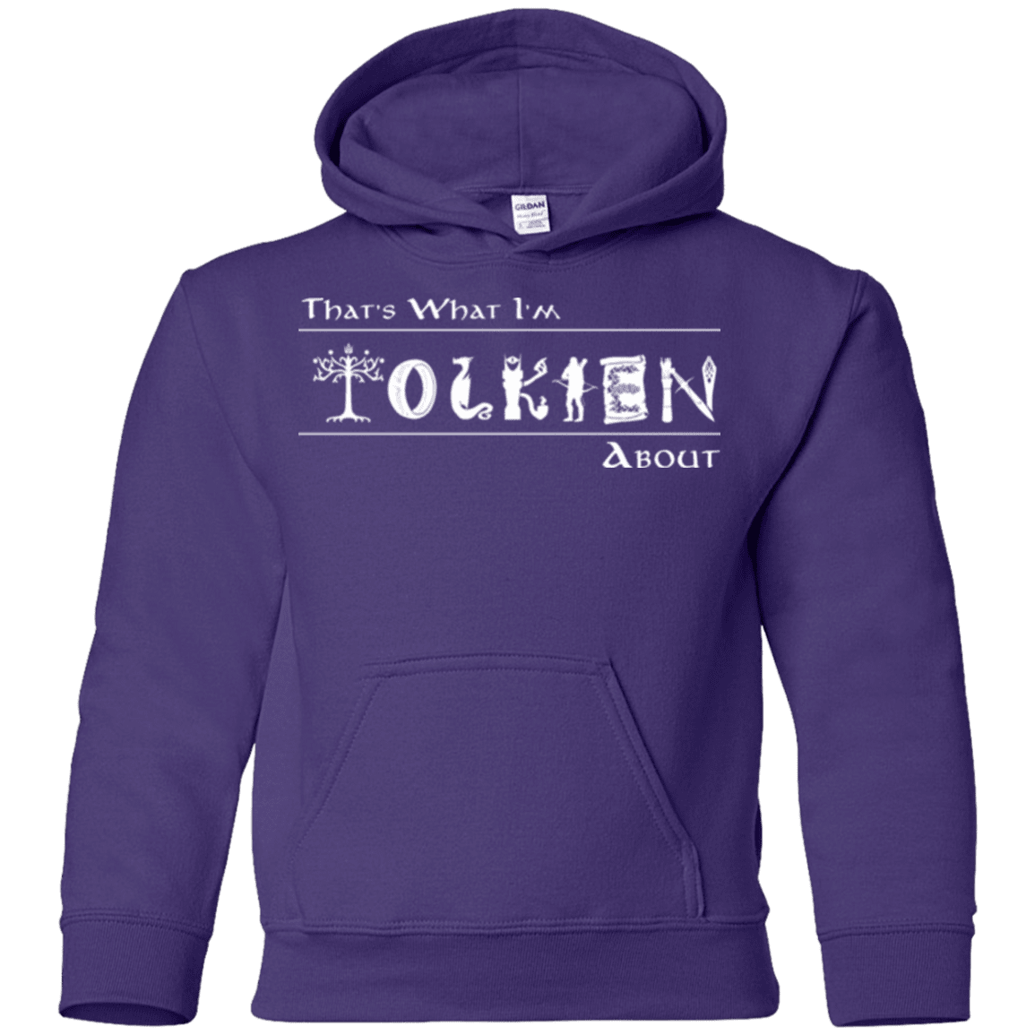 Sweatshirts Purple / YS Tolkien About Youth Hoodie