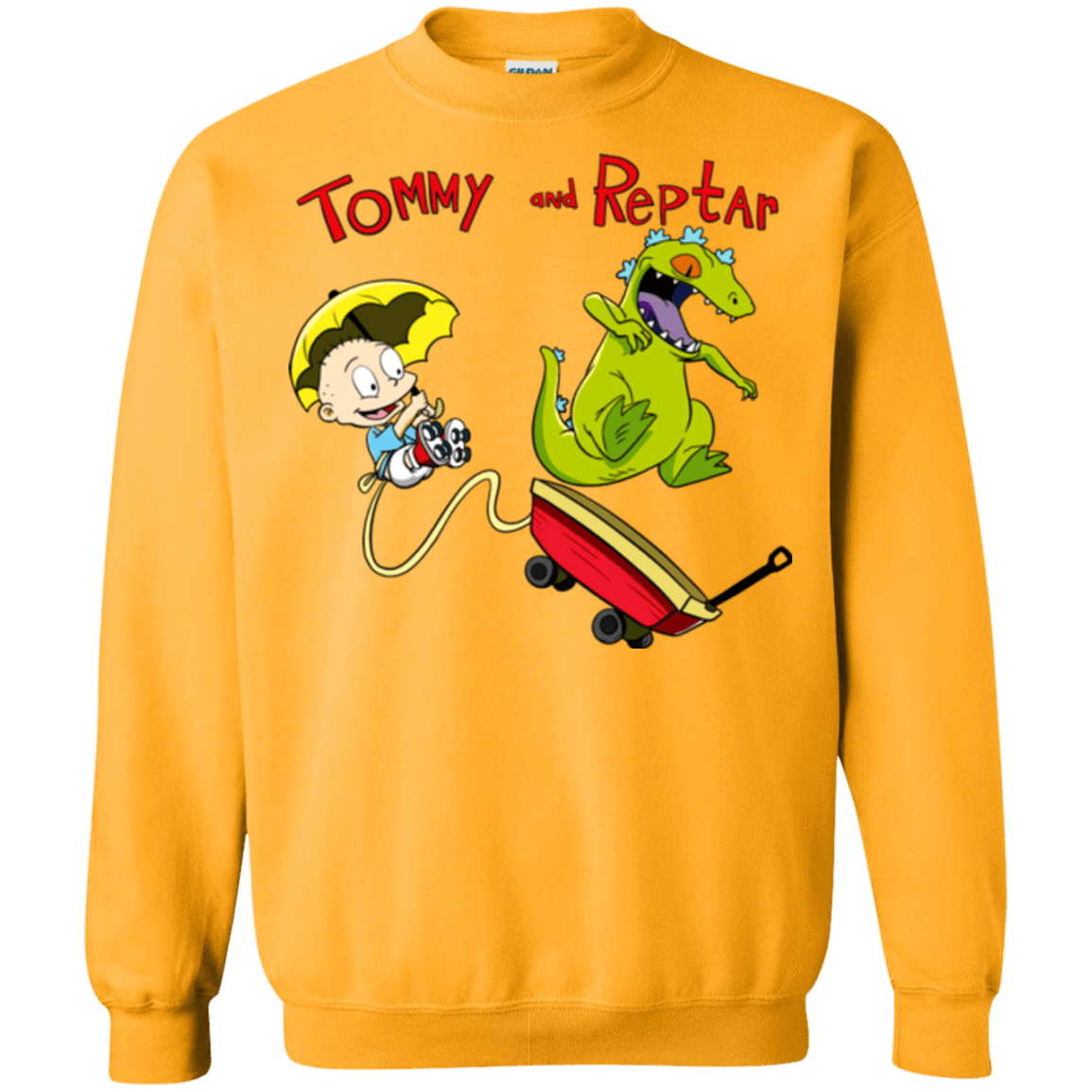 Sweatshirts Gold / S Tommy and Reptar Crewneck Sweatshirt