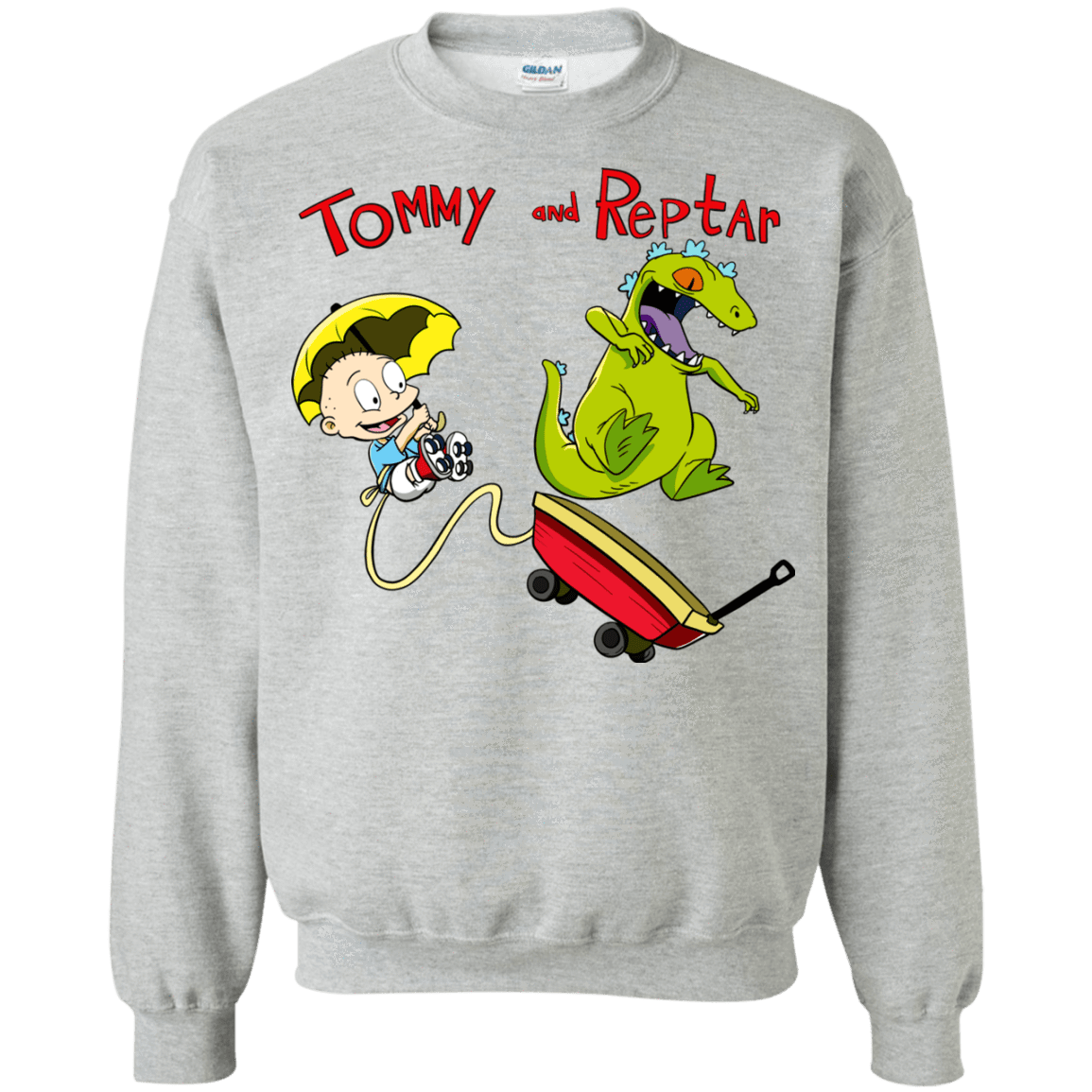 Sweatshirts Sport Grey / S Tommy and Reptar Crewneck Sweatshirt