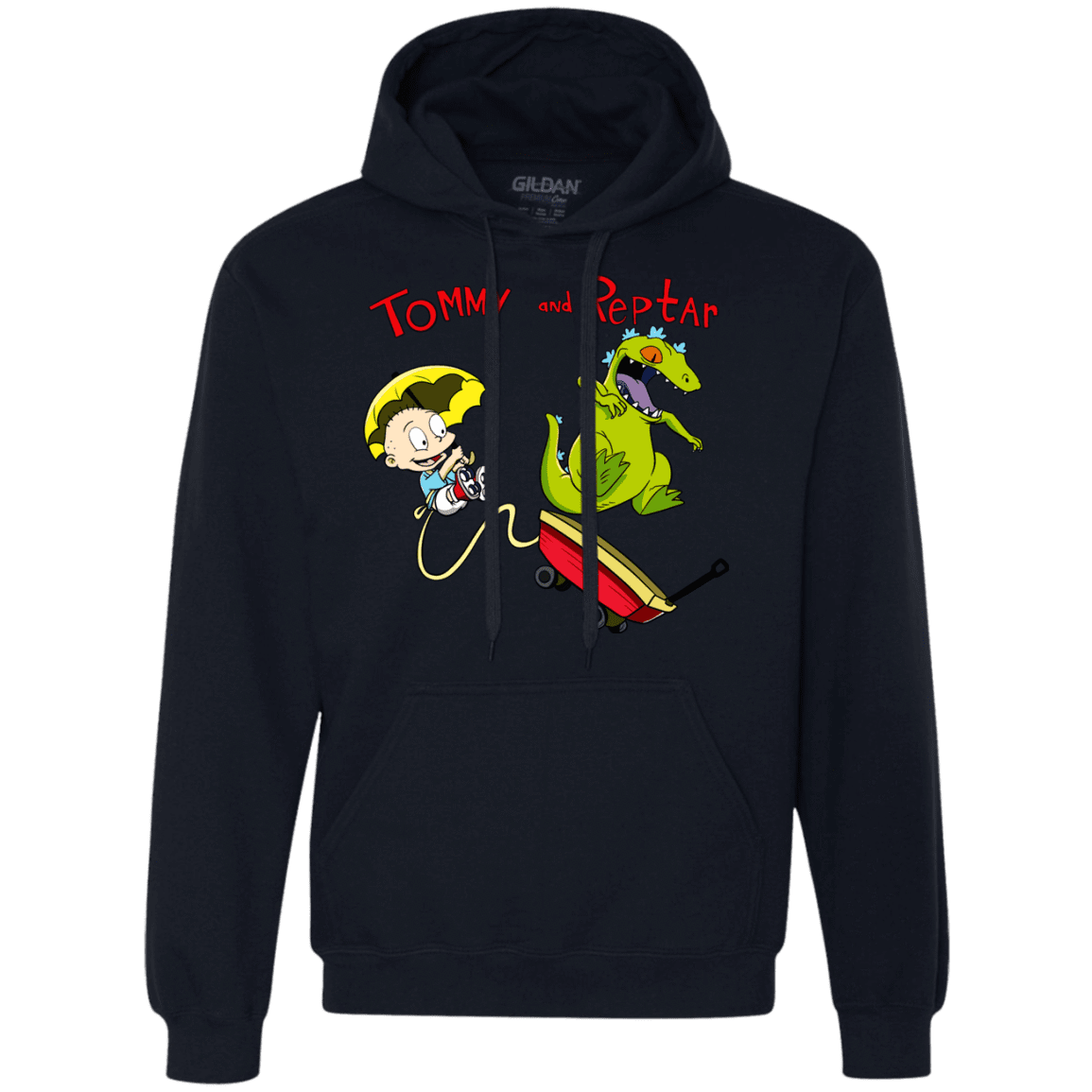 Sweatshirts Navy / S Tommy and Reptar Premium Fleece Hoodie