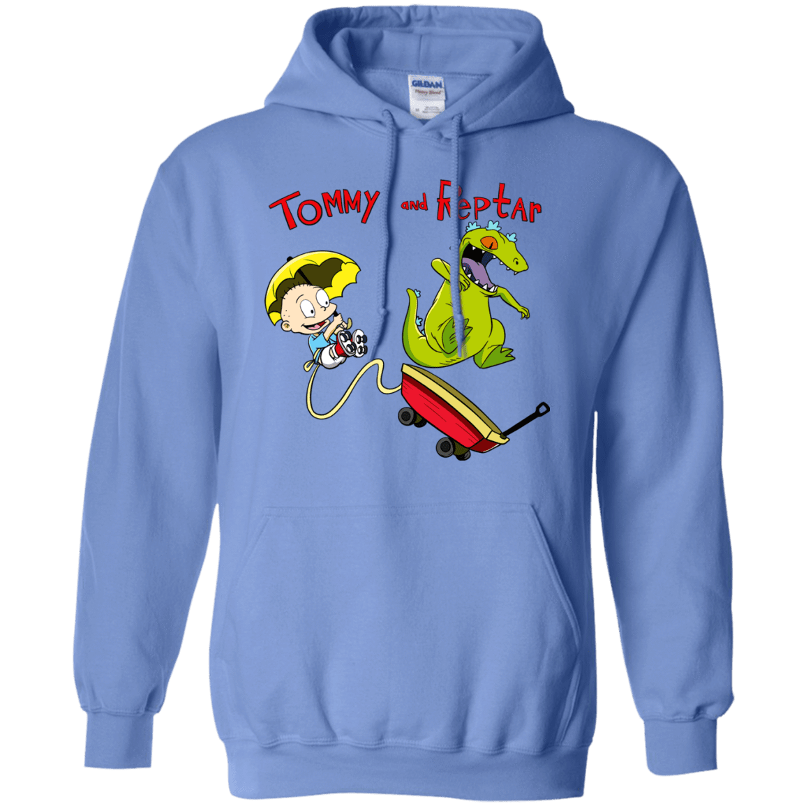 Sweatshirts Carolina Blue / S Tommy and Reptar Pullover Hoodie