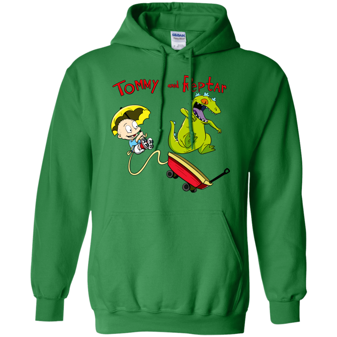 Sweatshirts Irish Green / S Tommy and Reptar Pullover Hoodie
