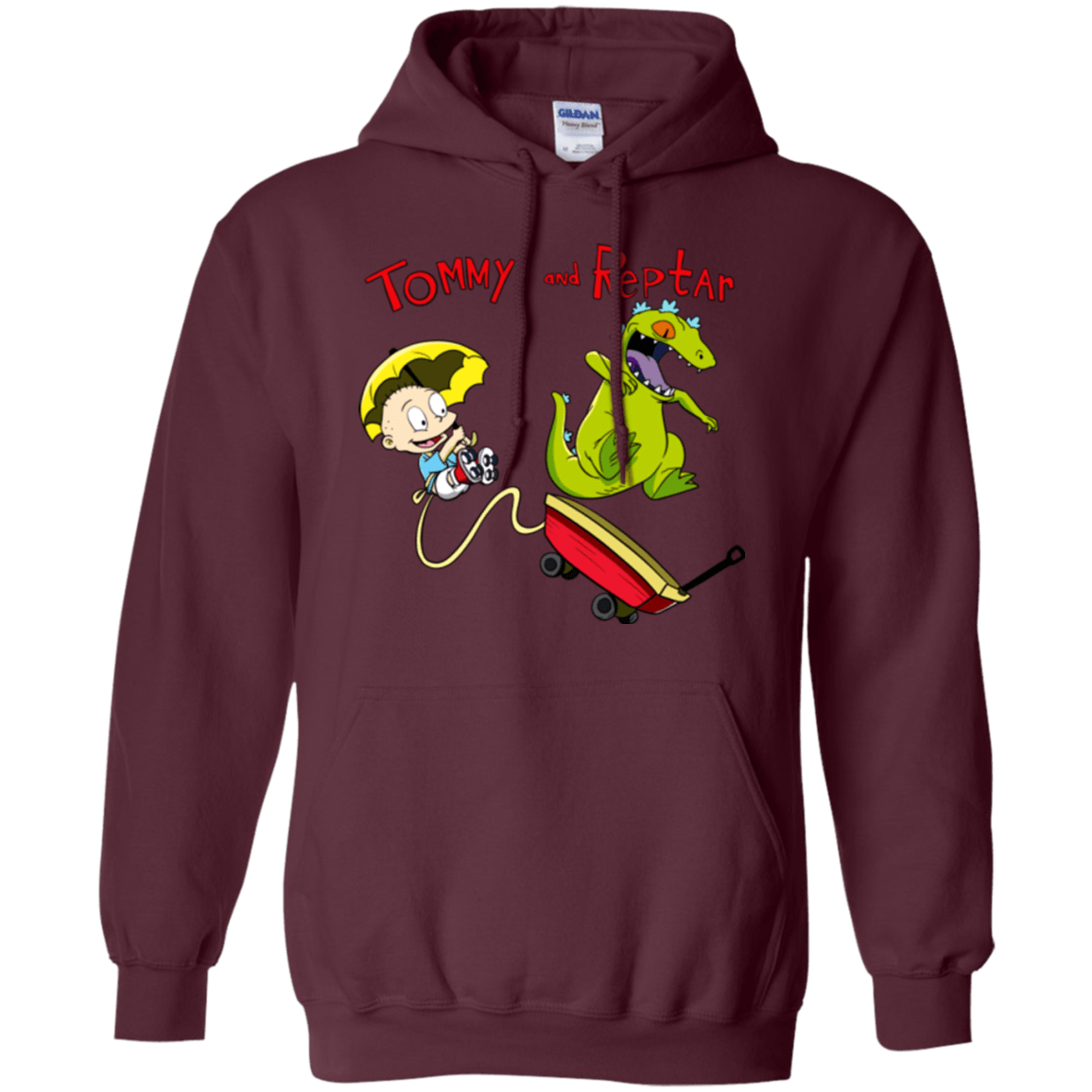Tommy and Reptar Pullover Hoodie