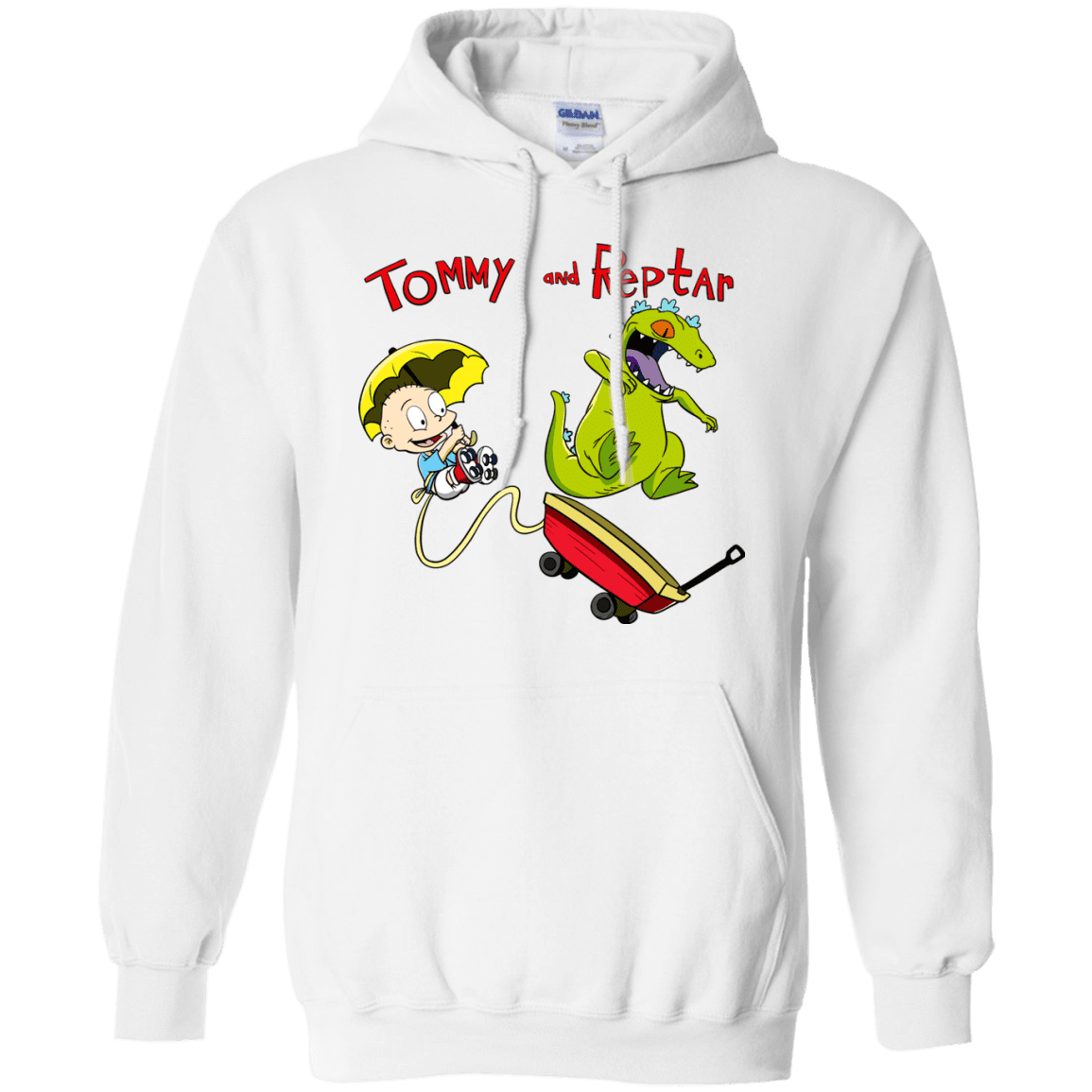 Sweatshirts White / S Tommy and Reptar Pullover Hoodie