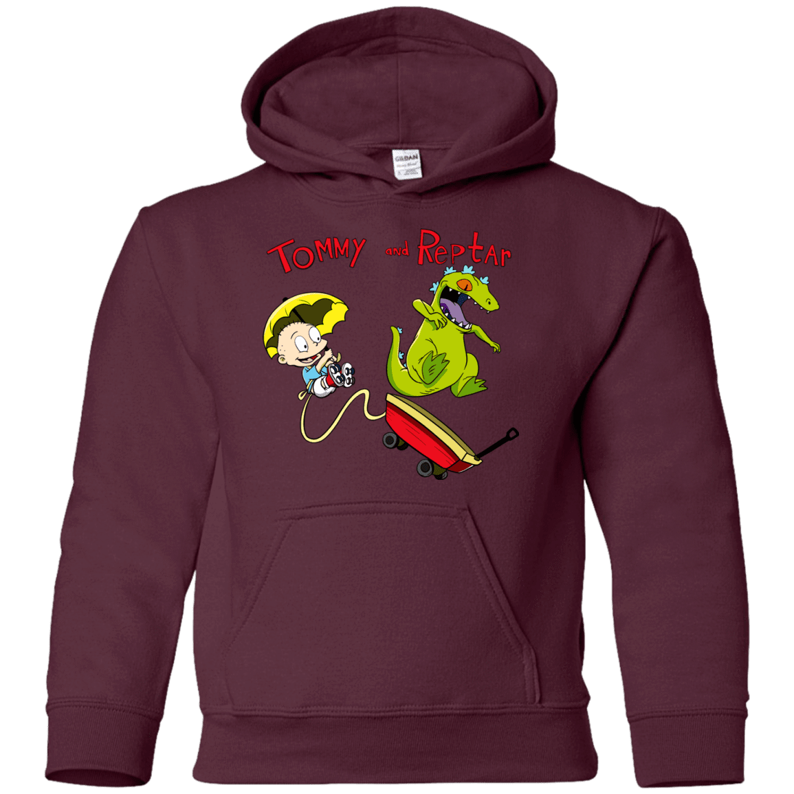 Sweatshirts Maroon / YS Tommy and Reptar Youth Hoodie