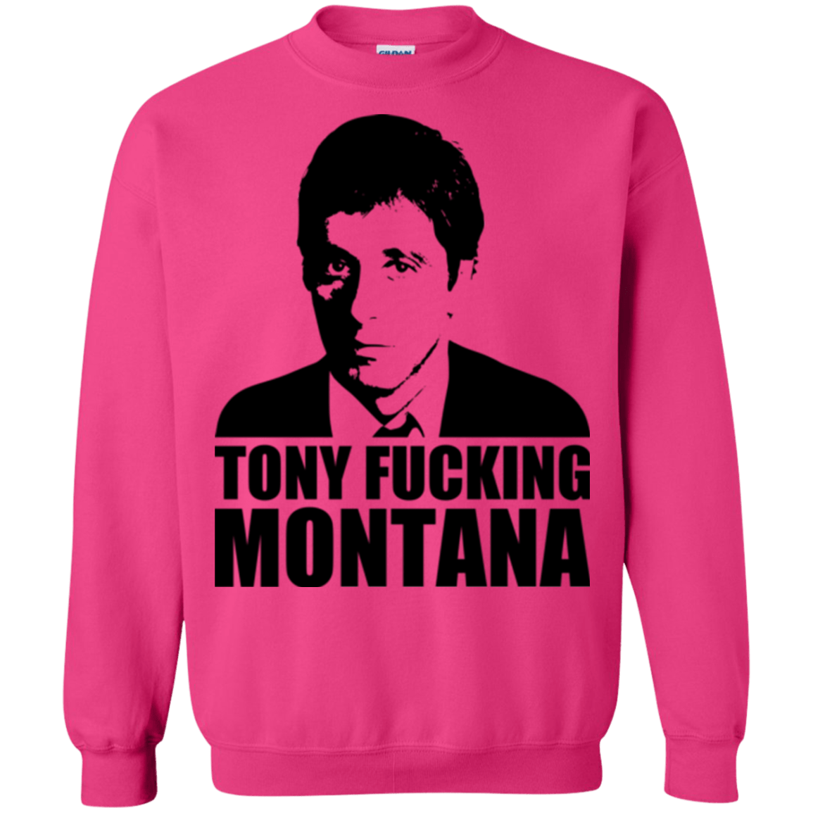Sweatshirts Heliconia / Small Tony Fucking Montana Crewneck Sweatshirt