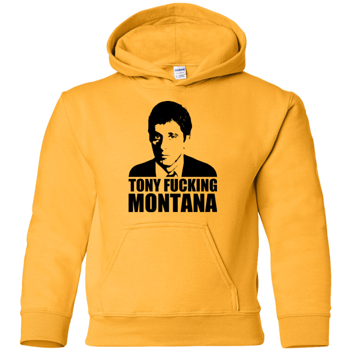 Sweatshirts Gold / YS Tony Fucking Montana Youth Hoodie