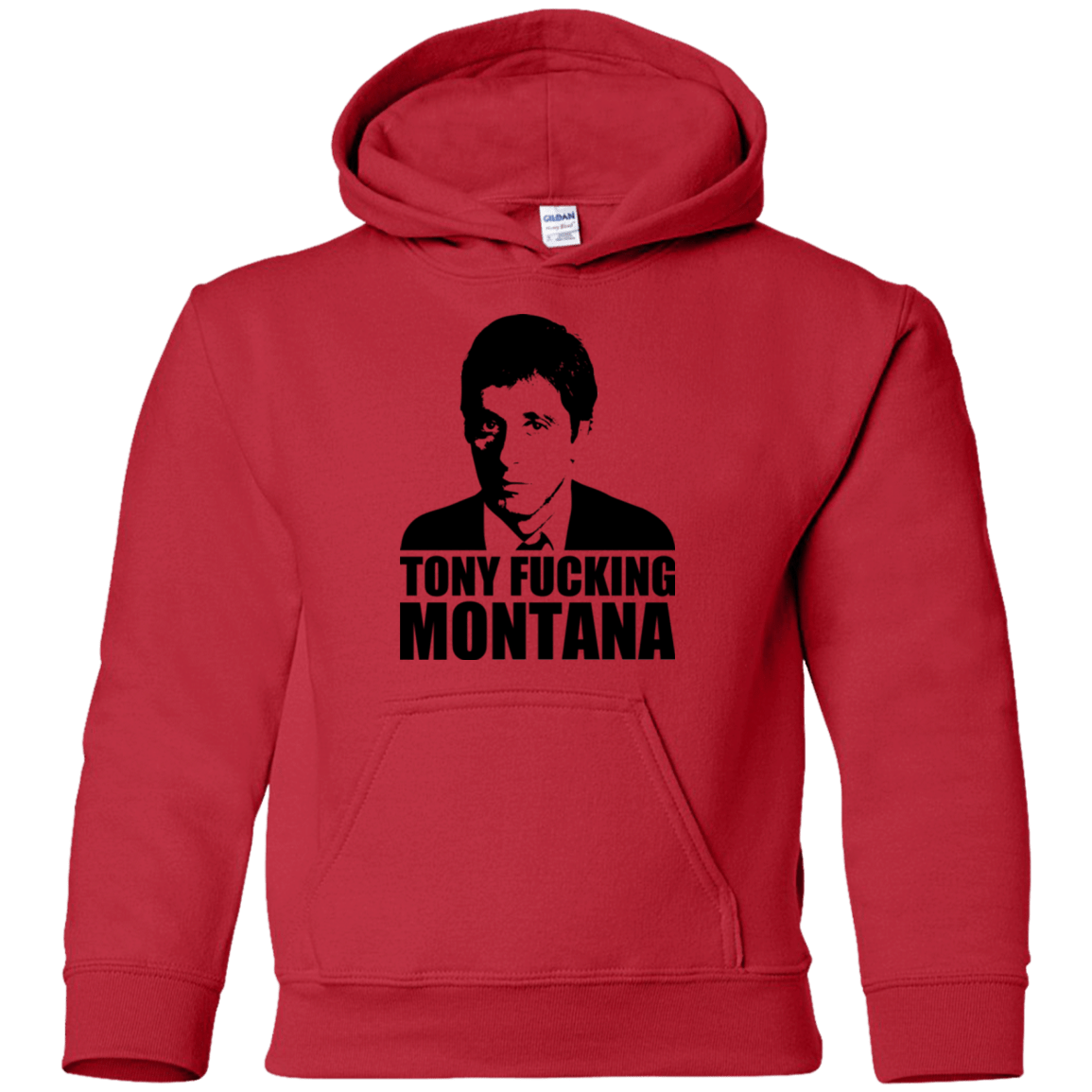Sweatshirts Red / YS Tony Fucking Montana Youth Hoodie