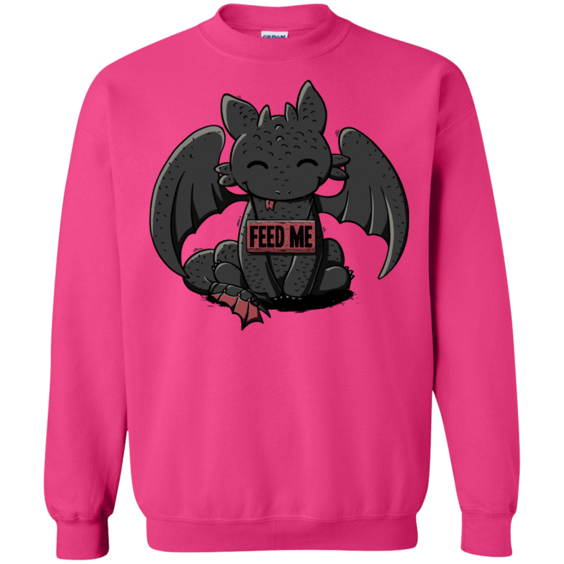 Sweatshirts Heliconia / S Toothless Feed Me Crewneck Sweatshirt