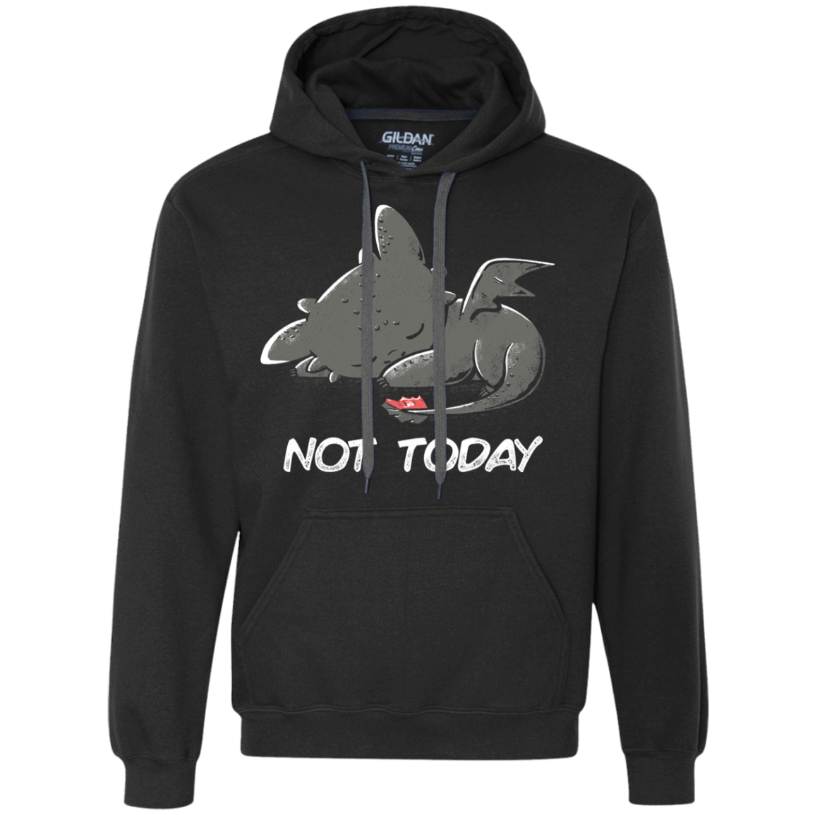 Sweatshirts Black / S Toothless Not Today Premium Fleece Hoodie
