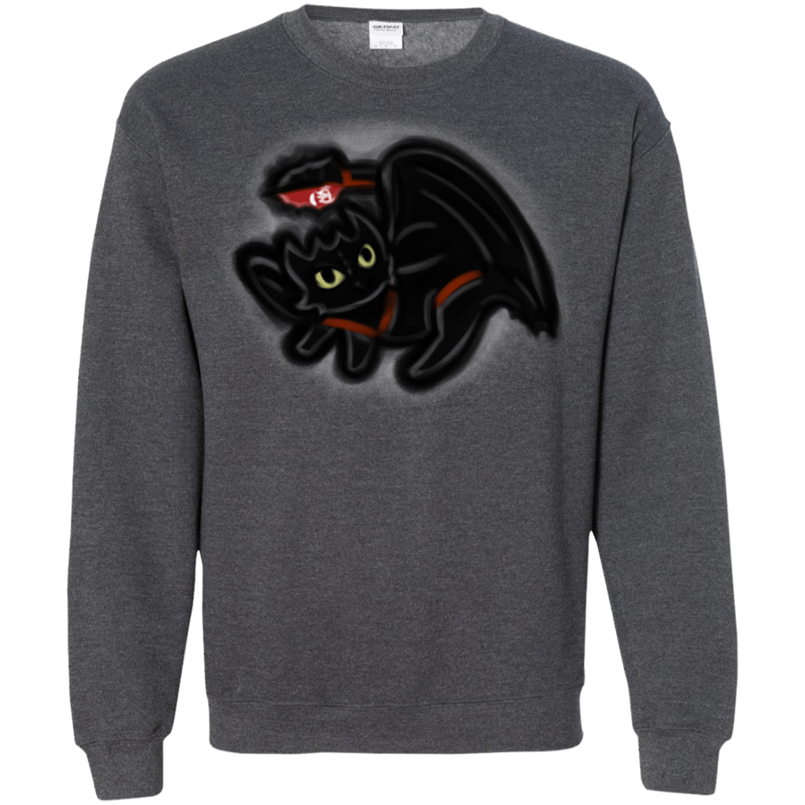 Sweatshirts Dark Heather / S Toothless Simba Crewneck Sweatshirt