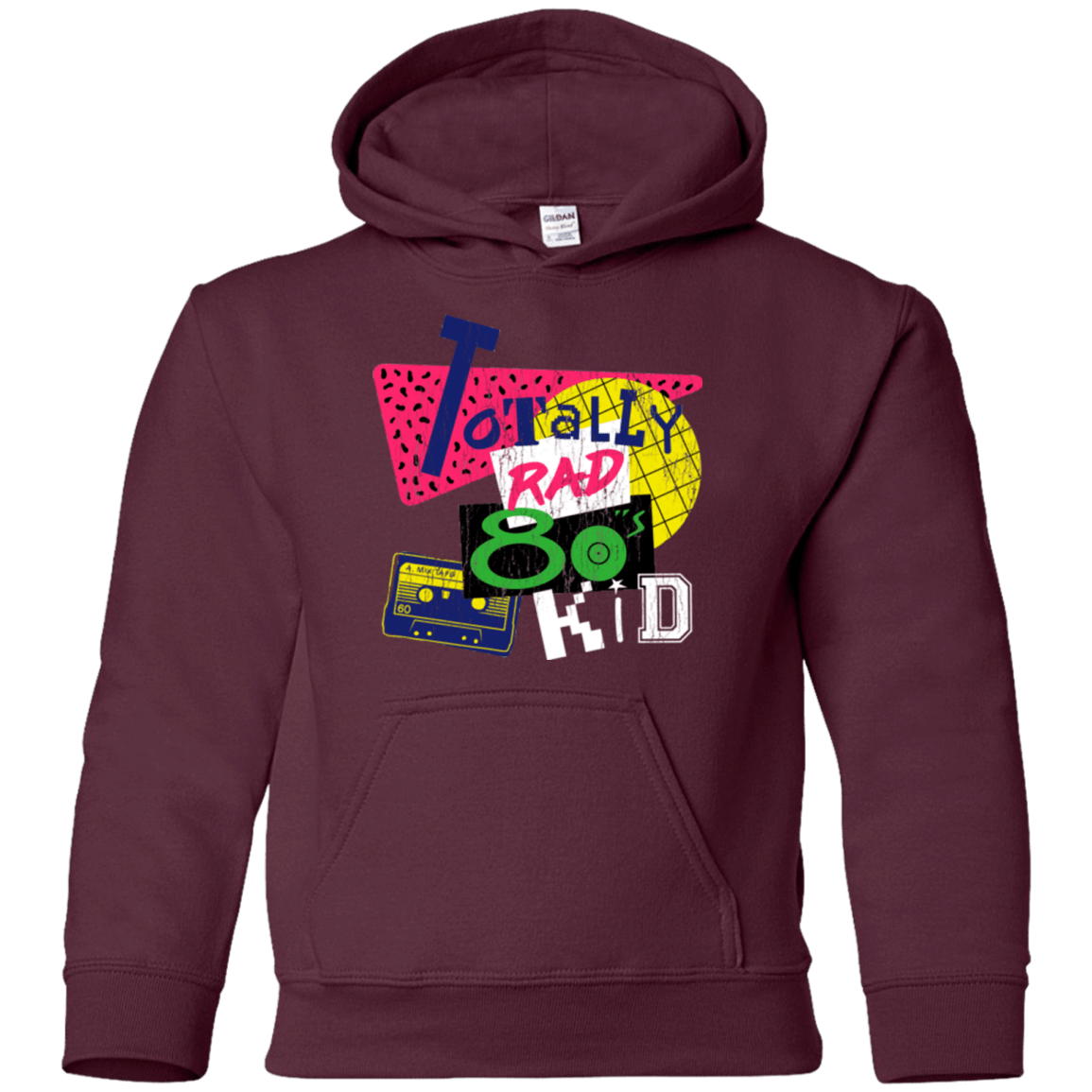 Sweatshirts Maroon / YS Totally Rad Youth Hoodie