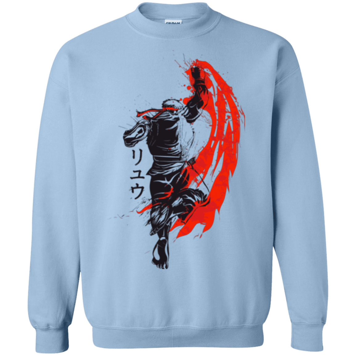 Sweatshirts Light Blue / Small Traditional Fighter Crewneck Sweatshirt