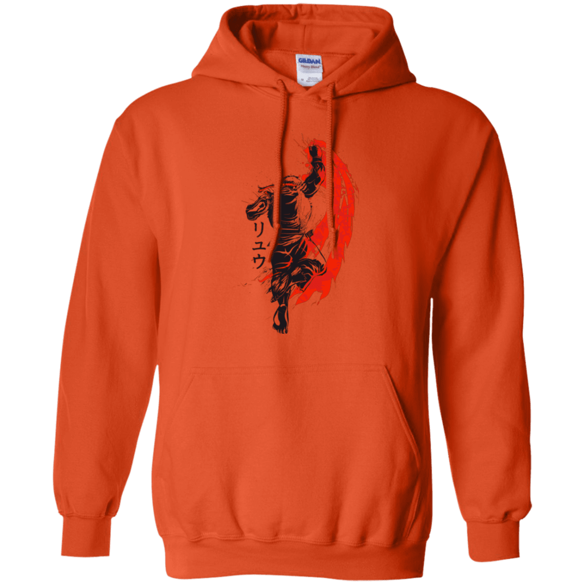 Sweatshirts Orange / Small Traditional Fighter Pullover Hoodie
