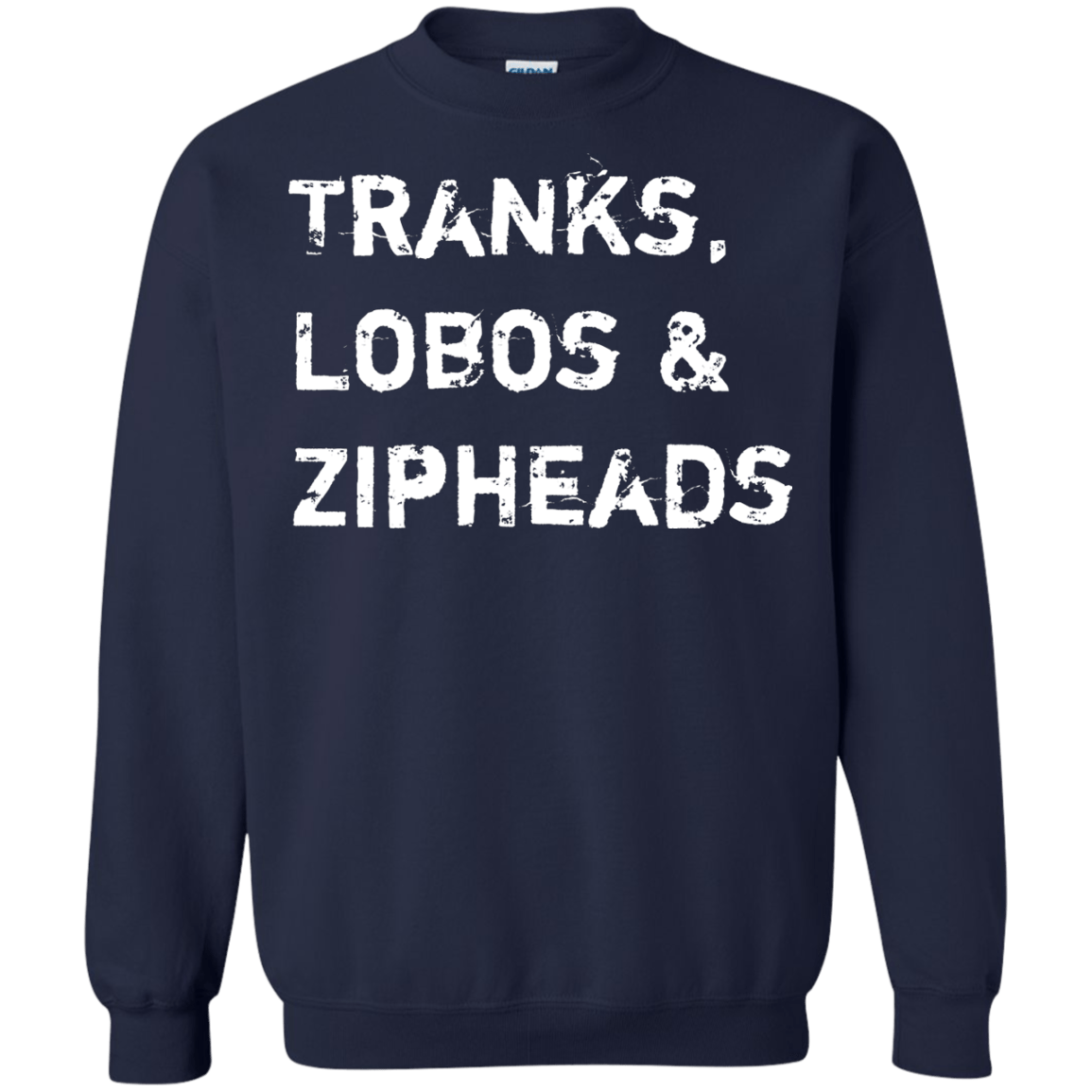 Sweatshirts Navy / Small Tranks Lobos Zipheads Crewneck Sweatshirt