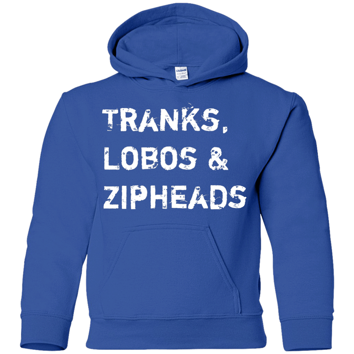 Sweatshirts Royal / YS Tranks Lobos Zipheads Youth Hoodie