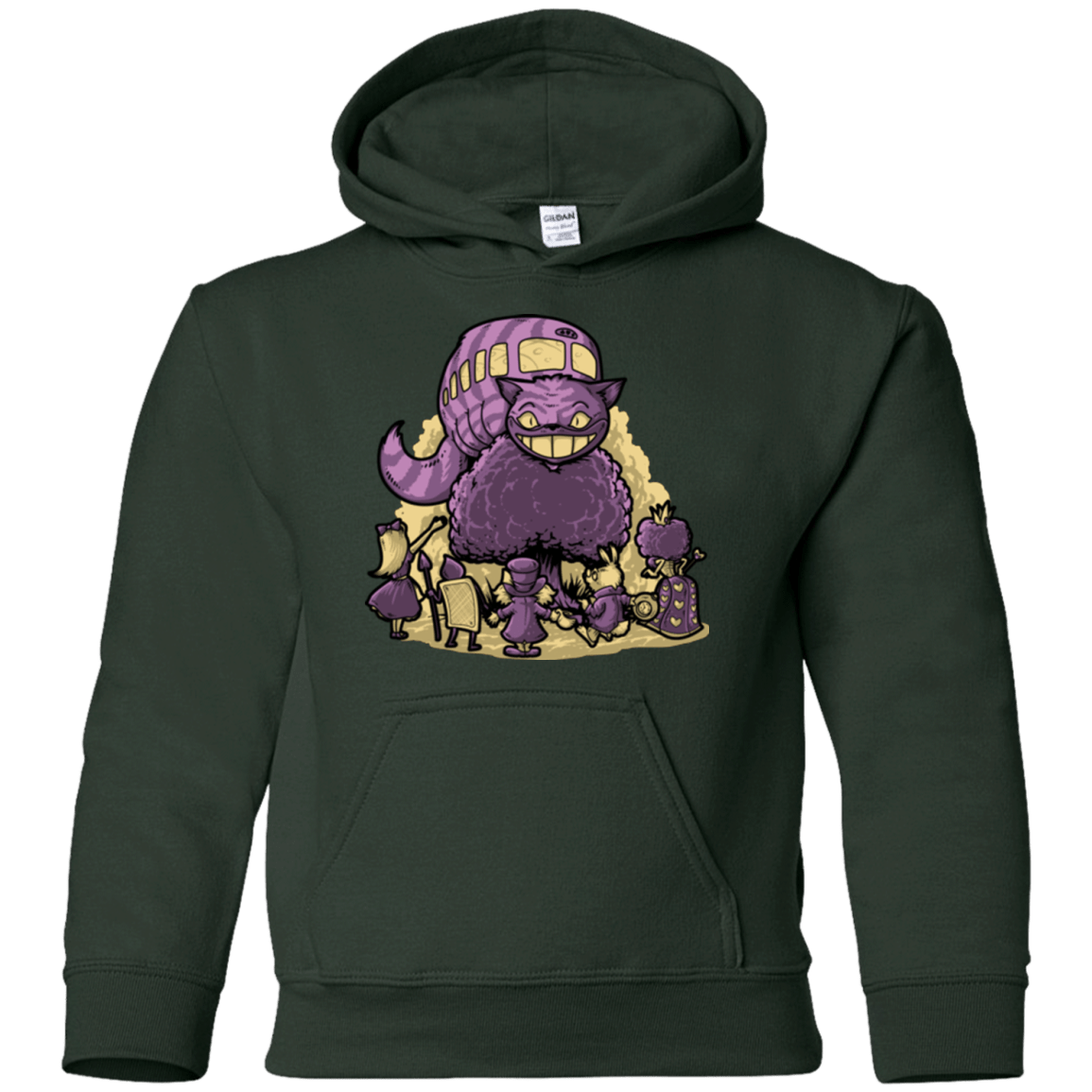 Sweatshirts Forest Green / YS TRAVELING WONDERLAND Youth Hoodie